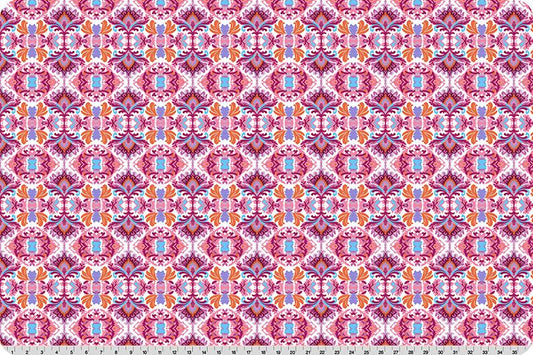 Quilting Cuddle Wanderlust Damask Pink by Shannon Fabrics