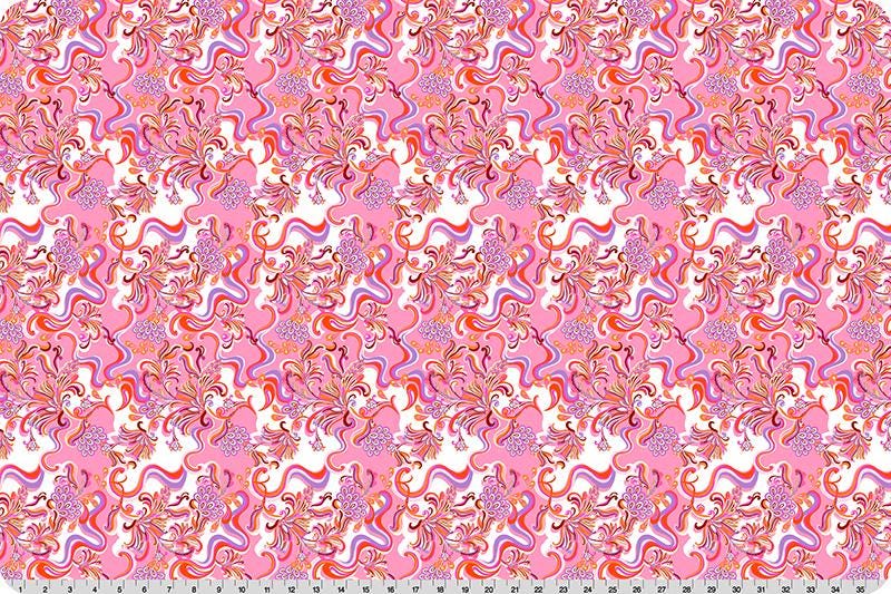 Quilting Cuddle Wanderlust Paisley Pink by Shannon Fabrics