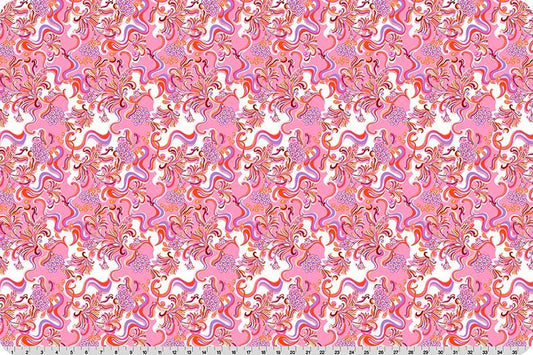 Quilting Cuddle Wanderlust Paisley Pink by Shannon Fabrics