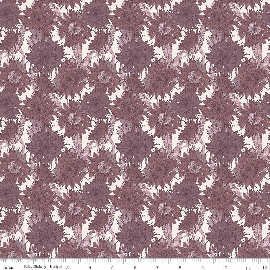 Evening on the Prairie Sunflower Grape by Modern Prairie for Riley Blake Designs - C16741-GRAPE