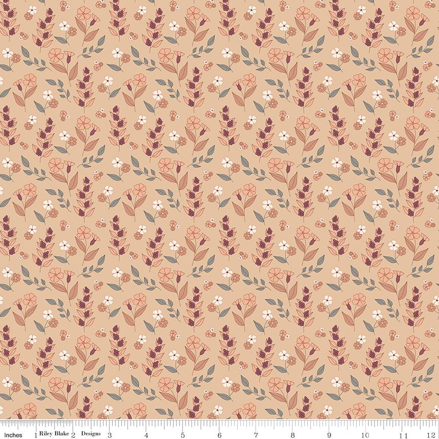 Evening on the Prairie Autumn Floral Beige by Modern Prairie for Riley Blake Designs - C16746-BEIGE
