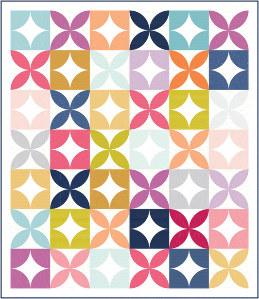 Mod Dreams Quilt Kit with Essence fabric by Fran Gulick of Cotton & Joy - quilt kit with pattern