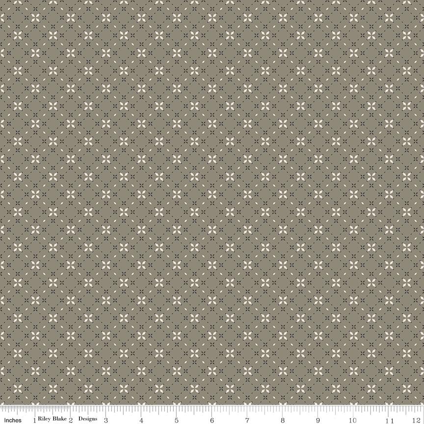 Evening on the Prairie Geo Floral Green by Modern Prairie for Riley Blake Designs - C16749-GREEN