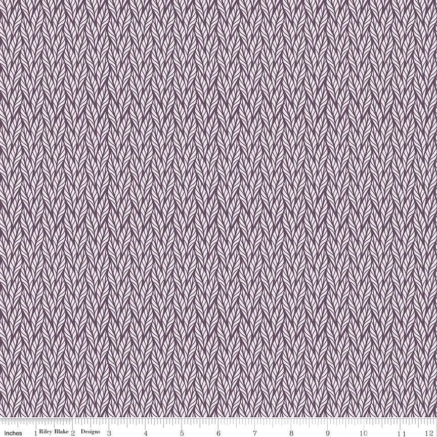 Evening on the Prairie Geo Leaves Purple by Modern Prairie for Riley Blake Designs - C16750-PURPLE