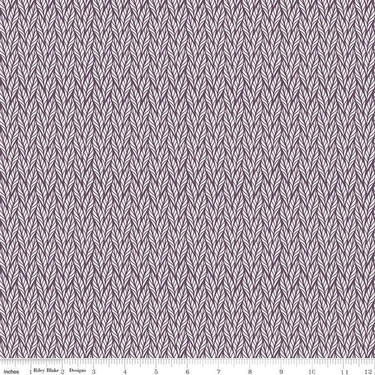 Evening on the Prairie Geo Leaves Purple by Modern Prairie for Riley Blake Designs - C16750-PURPLE