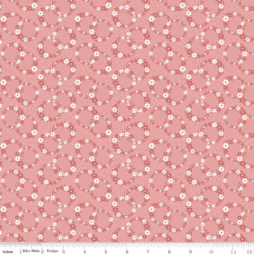 Mary Catherine Wreaths Mellow Rose by Amy Smart for Riley Blake Designs - C16701-MELLOWROSE