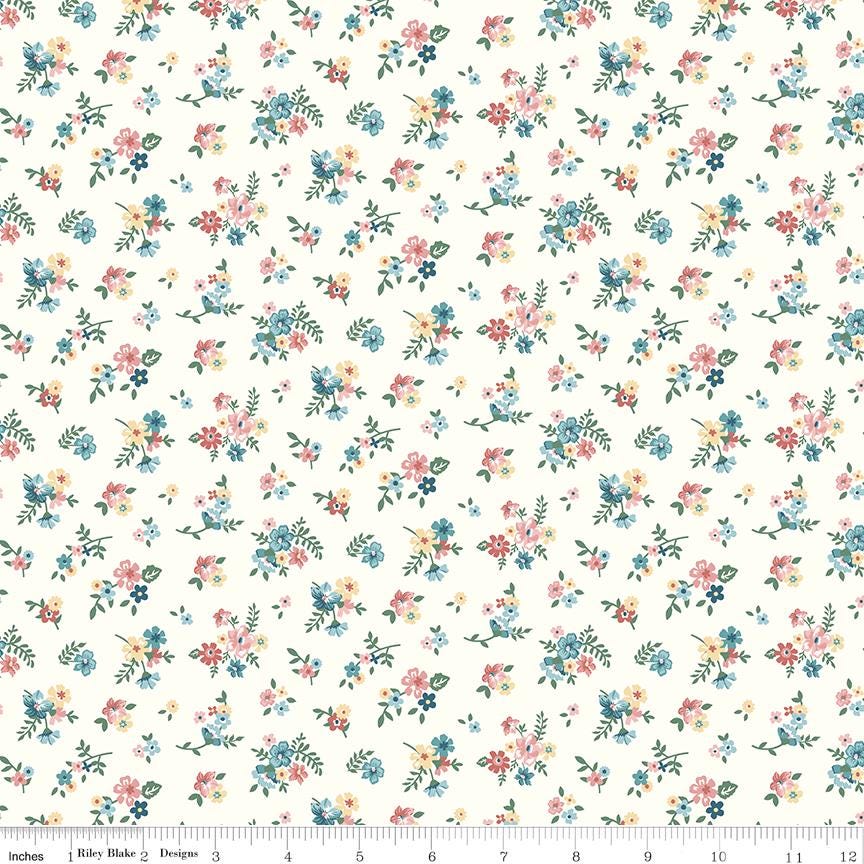 Mary Catherine Ditsy Floral Cloud by Amy Smart for Riley Blake Designs - C16703-CLOUD