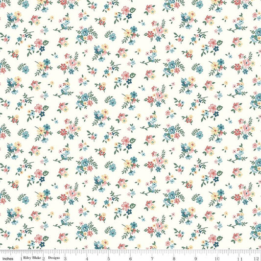 Mary Catherine Ditsy Floral Cloud by Amy Smart for Riley Blake Designs - C16703-CLOUD