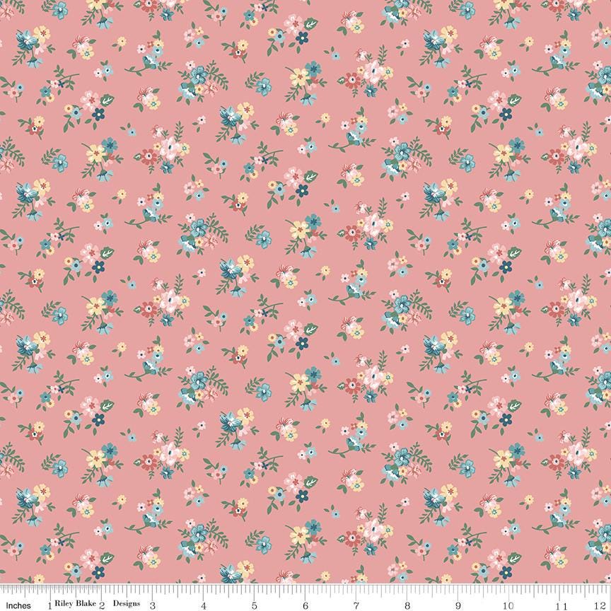 Mary Catherine Ditsy Floral Mellow Rose by Amy Smart for Riley Blake Designs - C16703-MELLOWROSE