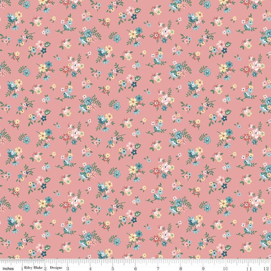 Mary Catherine Ditsy Floral Mellow Rose by Amy Smart for Riley Blake Designs - C16703-MELLOWROSE