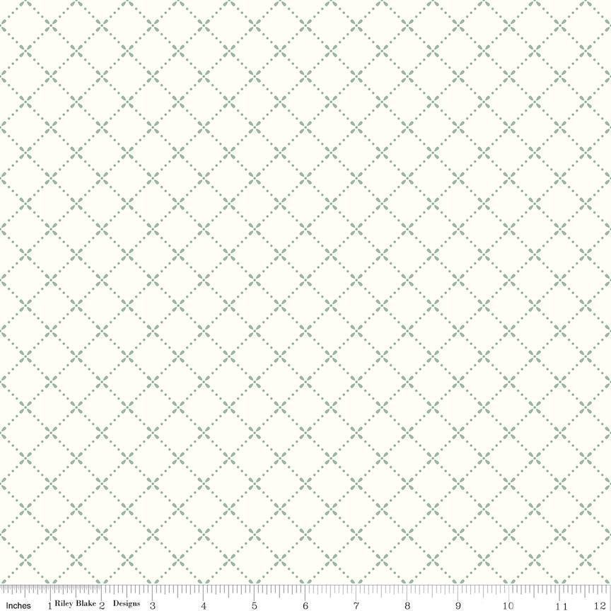 Mary Catherine Grid Cloud by Amy Smart for Riley Blake Designs - C16704-CLOUD