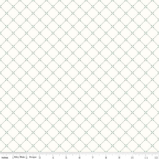 Mary Catherine Grid Cloud by Amy Smart for Riley Blake Designs - C16704-CLOUD