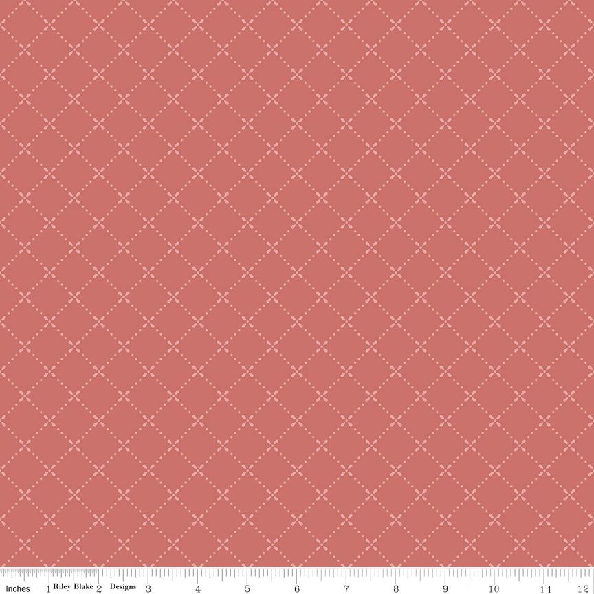 Mary Catherine Grid Faded Red by Amy Smart for Riley Blake Designs - C16704-FADEDRED