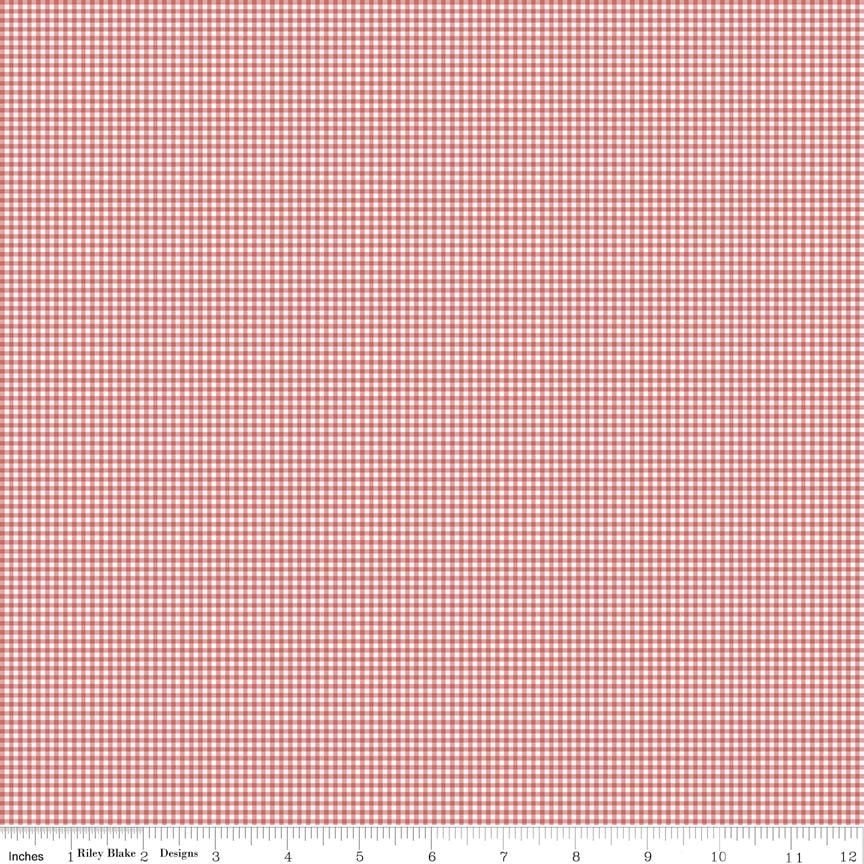 Mary Catherine Gingham Faded Red by Amy Smart for Riley Blake Designs - C16706-FADEDRED