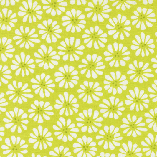 Pick Me Lazy Daisy Lime Florals by Me and My Sister Designs for Moda Fabrics - 22491 15