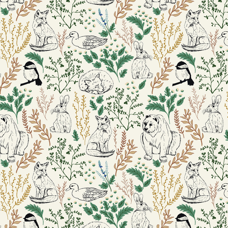 Let's Wander Main Cream by Casey Cometti for Riley Blake Designs - C16880-CREAM
