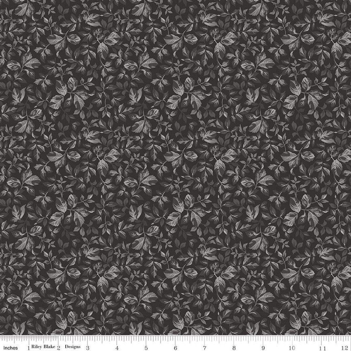 Ink & Ivory Leaves Ink by The RBD Designers for Riley Blake Designs - C16913-INK