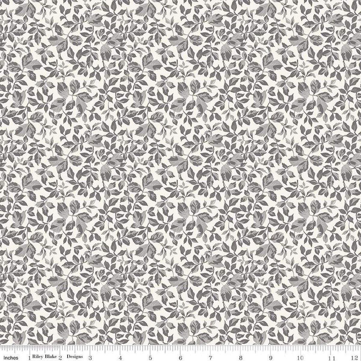 Ink & Ivory Leaves Ivory by The RBD Designers for Riley Blake Designs - C16913-IVORY