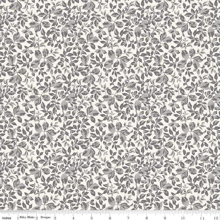 Ink & Ivory Leaves Ivory by The RBD Designers for Riley Blake Designs - C16913-IVORY