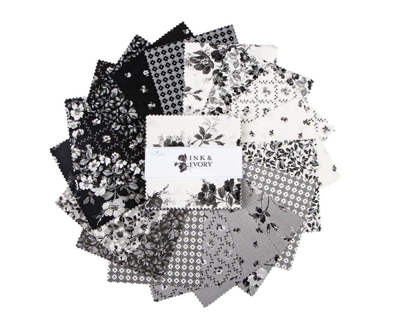 Ink & Ivory 5" Stacker by RBD Designers for Riley Blake Design Fabrics - 5-16910-42