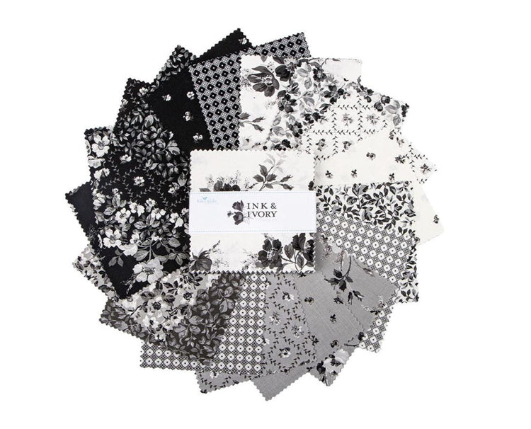 Ink & Ivory 5" Stacker by RBD Designers for Riley Blake Design Fabrics - 5-16910-42