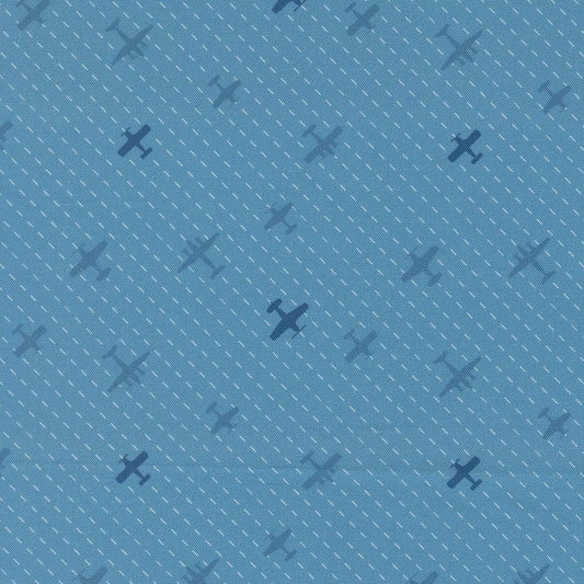 High Flight Flight Path Novelty Airplanes Lake by Sariditty for Moda Fabrics - 45064 16