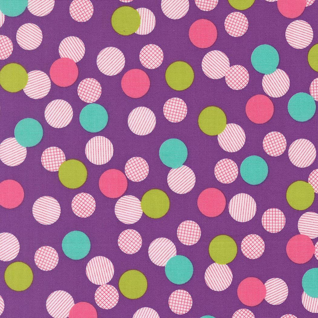 Pick Me Playful Dot Grape Dots by Me and My Sister Designs for Moda Fabrics - 22494 18