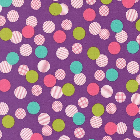 Pick Me Playful Dot Grape Dots by Me and My Sister Designs for Moda Fabrics - 22494 18
