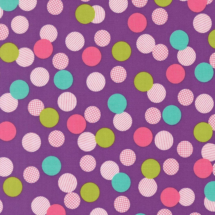 Pick Me Playful Dot Grape Dots by Me and My Sister Designs for Moda Fabrics - 22494 18