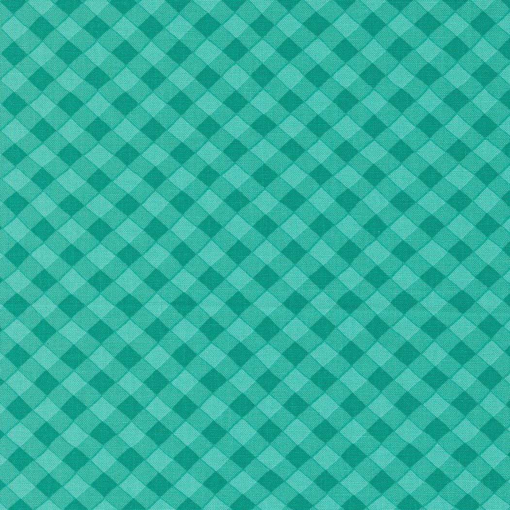 Pick Me Picnic Gingham Aqua Checks and Plaids by Me and My Sister Designs for Moda Fabrics - 22496 14