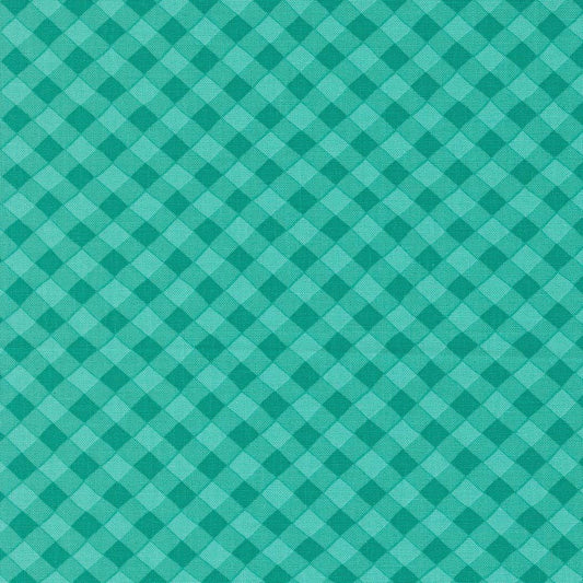 Pick Me Picnic Gingham Aqua Checks and Plaids by Me and My Sister Designs for Moda Fabrics - 22496 14