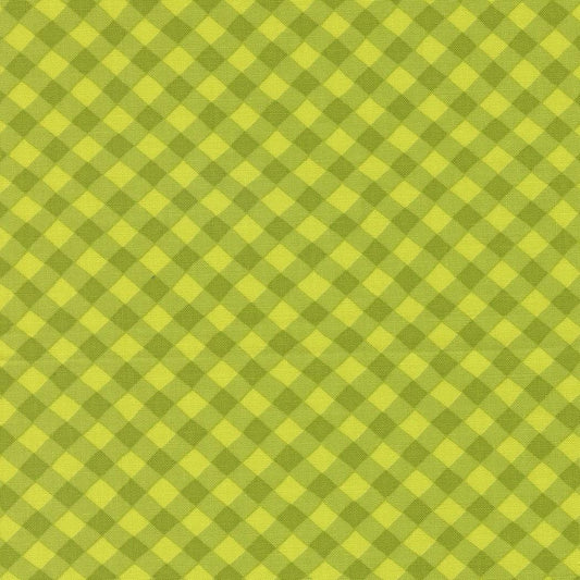 Pick Me Picnic Gingham Lime Checks and Plaids by Me and My Sister Designs for Moda Fabrics - 22496 15