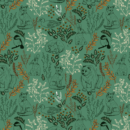 Let's Wander Main Teal by Casey Cometti for Riley Blake Designs - C16880-TEAL