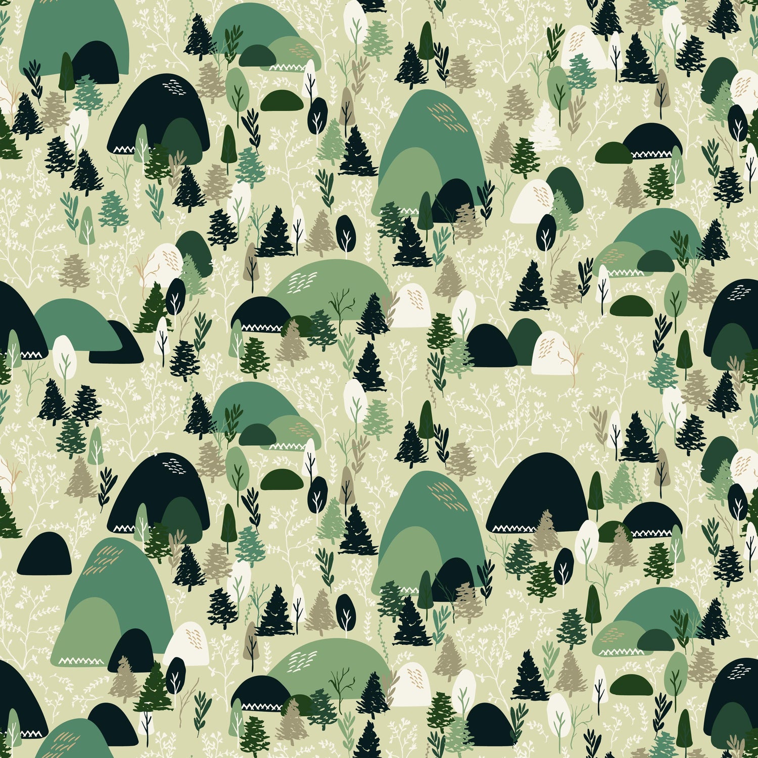 Let's Wander Mountain Music Stone by Casey Cometti for Riley Blake Designs - C16883-STONE