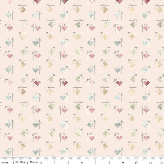 Hush Hush 5 Stitched With Love by Amber Johnson for Riley Blake Designs - C16951-STITCHED