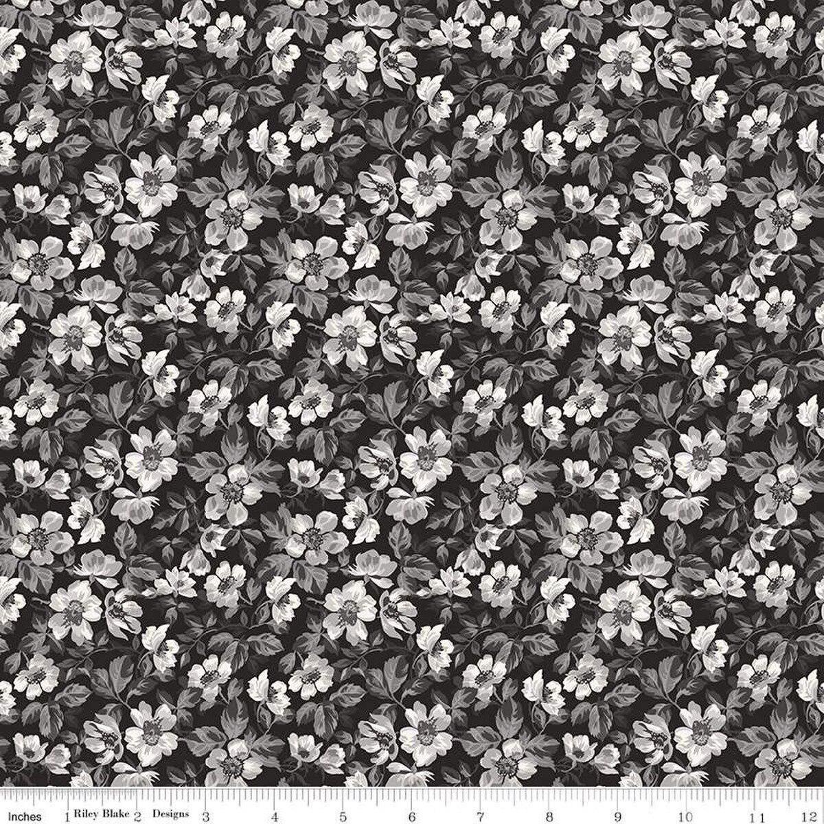 Ink & Ivory Floral Ink by The RBD Designers for Riley Blake Designs - C16911-INK