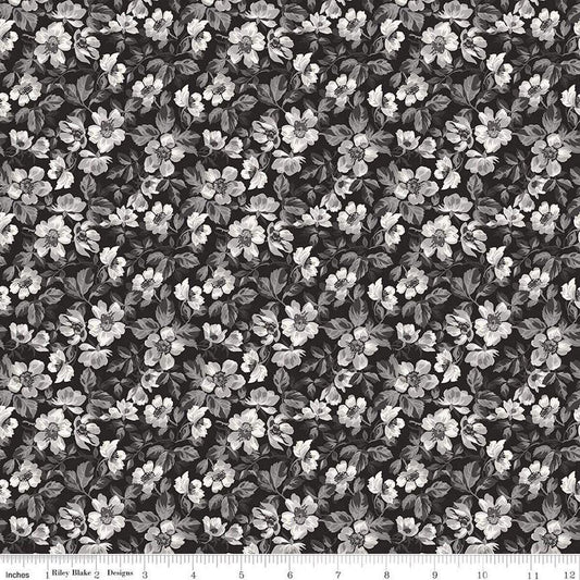 Ink & Ivory Floral Ink by The RBD Designers for Riley Blake Designs - C16911-INK