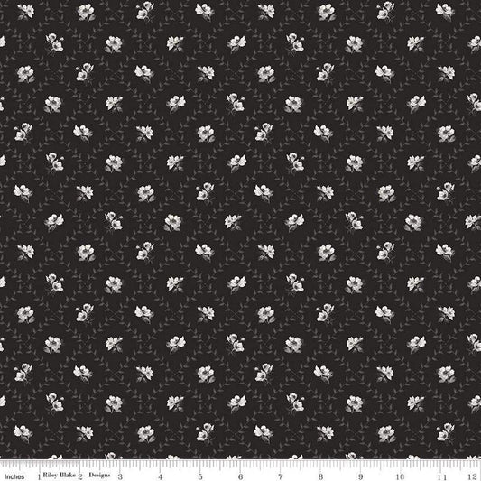 Ink & Ivory Flower Trellis Ink by The RBD Designers for Riley Blake Designs - C16912-INK