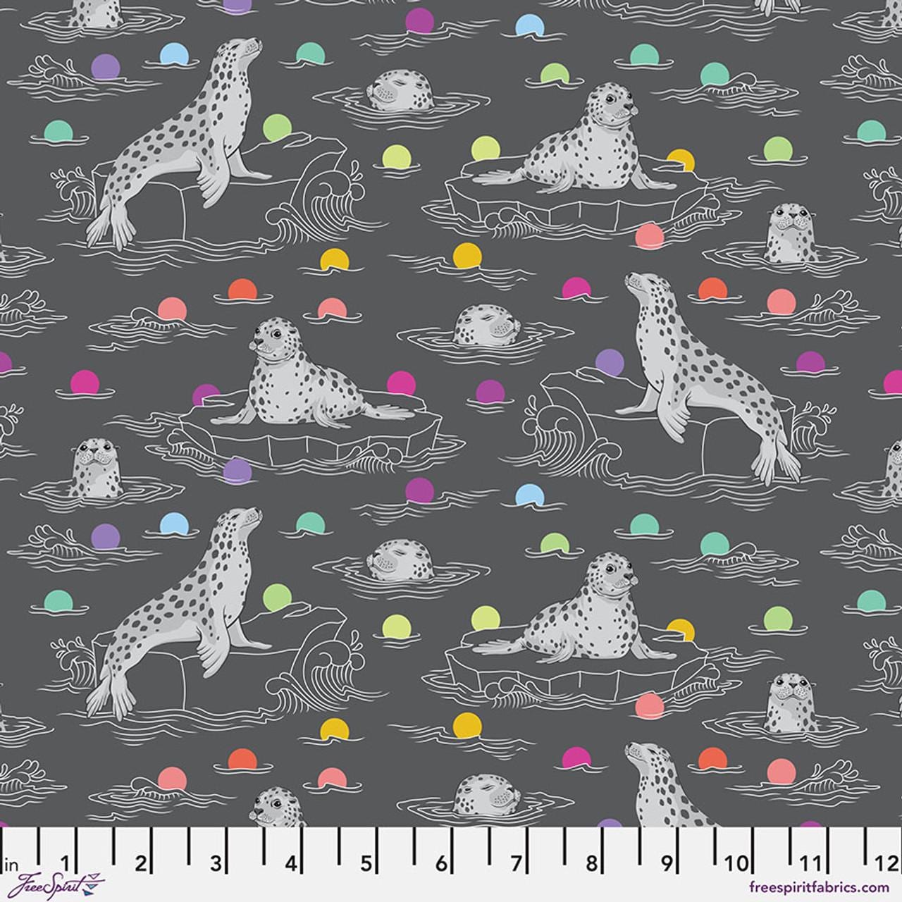 Graywork Seal the Deal - Shadow by Tula Pink for Free Spirit Fabrics - PWTP259.SHADOW
