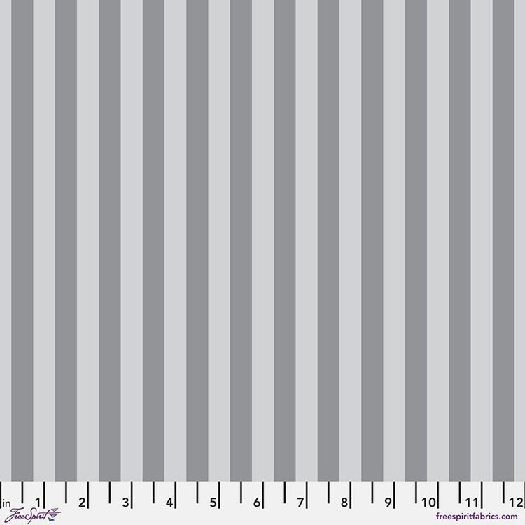 True Colors Tent Stripe - Fog by Tula Pink for Free Spirit Fabrics - PWTP069.FOG