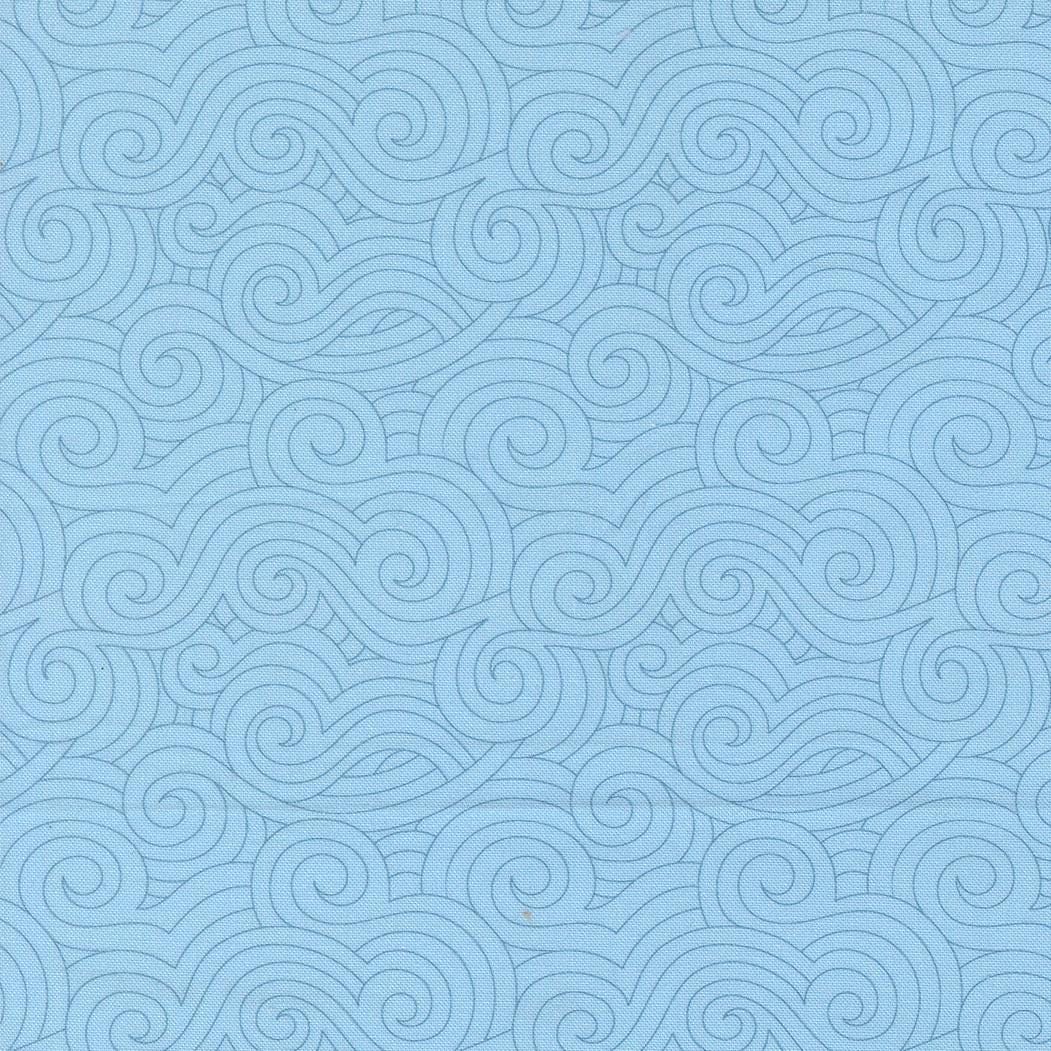 High Flight Turbulence Blenders Swirls Sky by Sariditty for Moda Fabrics - 45065 14