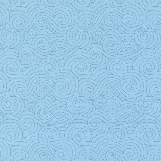 High Flight Turbulence Blenders Swirls Sky by Sariditty for Moda Fabrics - 45065 14