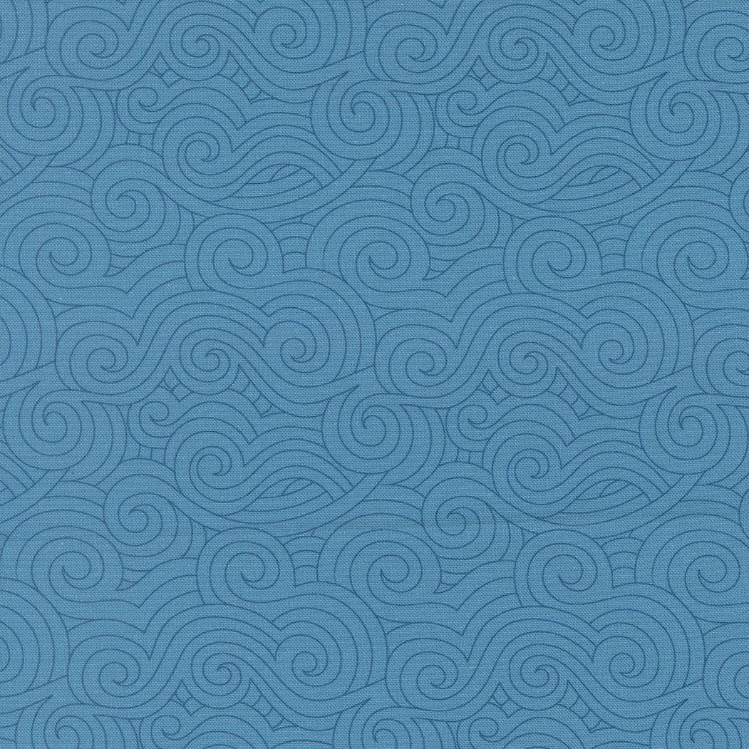 High Flight Turbulence Blenders Swirls Lake by Sariditty for Moda Fabrics - 45065 16