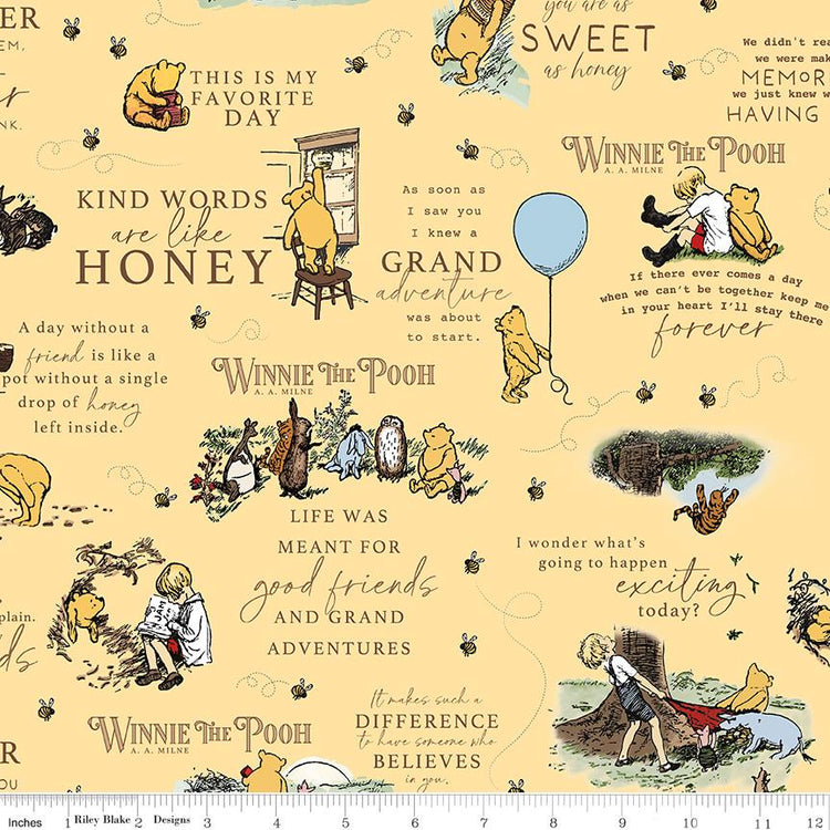 Winnie the Pooh Main Sunshine by Echo Park Paper Co. for Riley Blake Designs - C17000-SUNSHINE