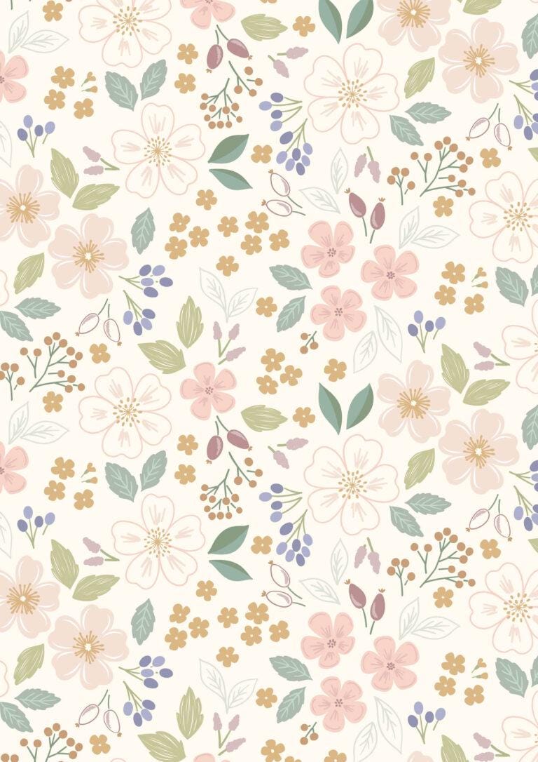 Sky Garden Cream by Cassandra Connolly for Lewis & Irene - CC56-1