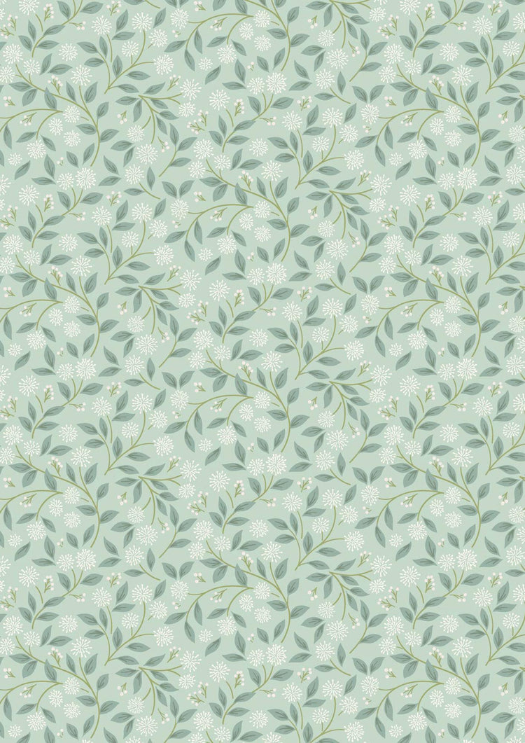 Sky Garden Ivy Trail Misty Jade by Cassandra Connolly for Lewis & Irene - CC59-2