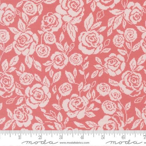 Wild Honey Monofloral Florals Rose Tapestry Rose Water by Lella Boutique for Moda Fabrics - 5251 13