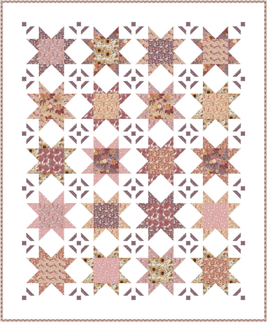Romance Quilt Kit in Evening On The Prairie fabric by Modern Prairie for Riley Blake Designs - quilt kit with pattern