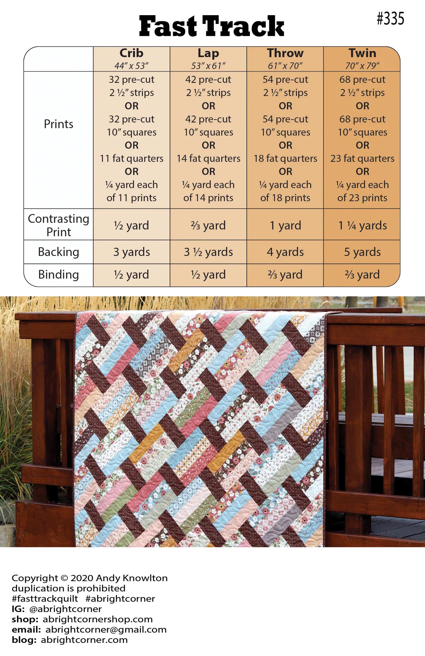 Fast Track Cuddle Quilt Kit in Quilting Cuddle from Shannon Fabrics - quilt kit with pattern