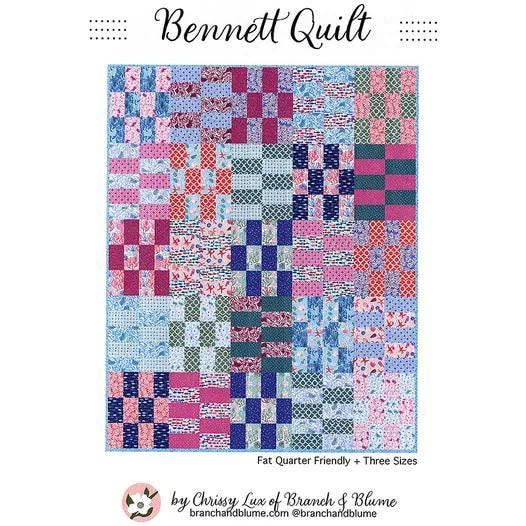 Bennett Quilt Kit in To The Moon & Back fabric by Moda Fabrics - quilt kit with pattern